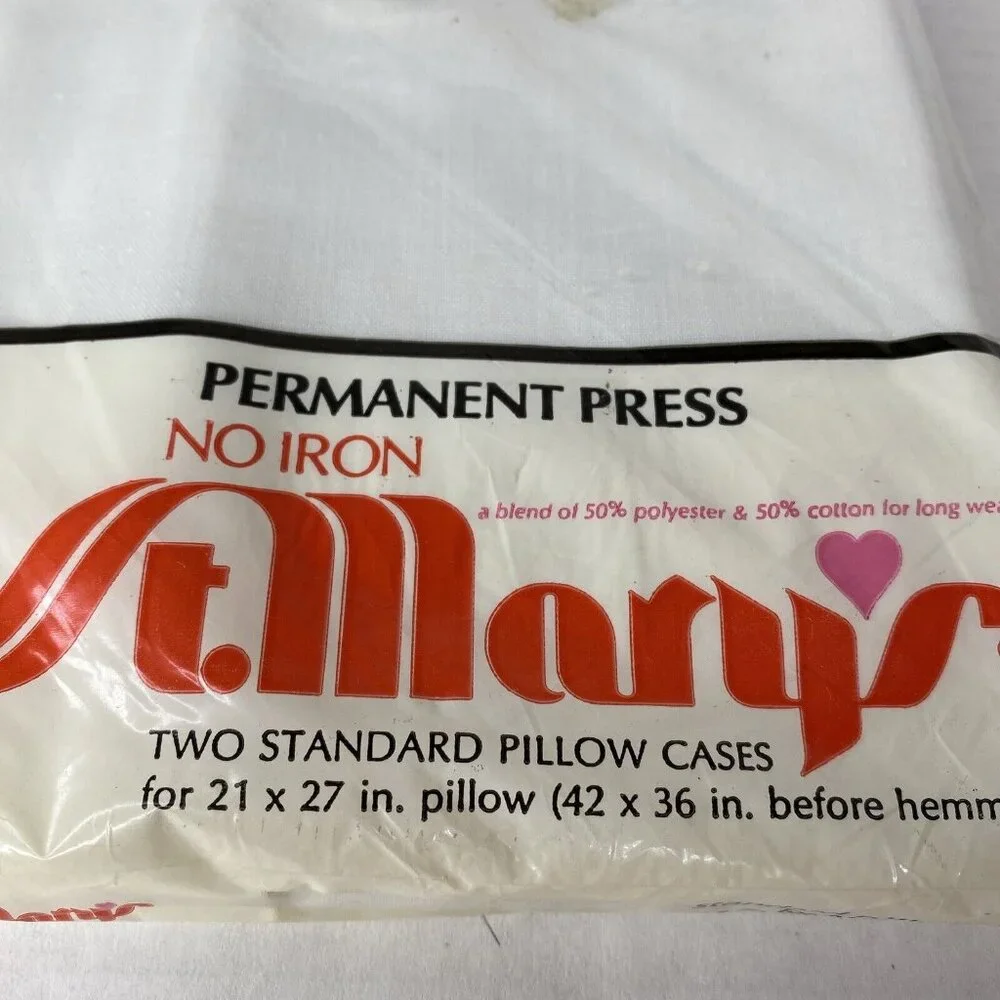 Vintage Pillowcase White Eyelet 21